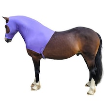 Supreme Products Combo Neck Lycra Horse Hood - Lilac - 12.2 Hands