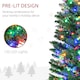 image 5 of HOMCOM 6ft Artificial Pencil Christmas Tree with Colourful Lights, Steel Base