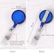 image 3 of Box of 100 Blue Pull Reel for Name Badge Holder
