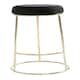 image 1 of Interiors by Premier Manhattan Black Velvet Bar Stool