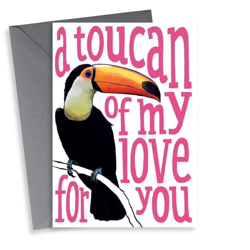 image 1 of Cute Toucan Anniversary Card