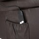 image 5 of Seattle Electric Single Motor Rise Recliner Bonded Leather Chair (Brown)