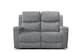 image 4 of Chenille Fabric Dark Grey 2 Seater Manual Recliner Sofa VISCONTI