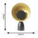 image 3 of ValueLights Saffy Matt Black Metal Integrated LED Metallic Shade Table Lamp