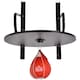 image 8 of HOMCOM Speed Bag Platform Kit Wall-mounted Punching Ball Hanging Platform Set | Black
