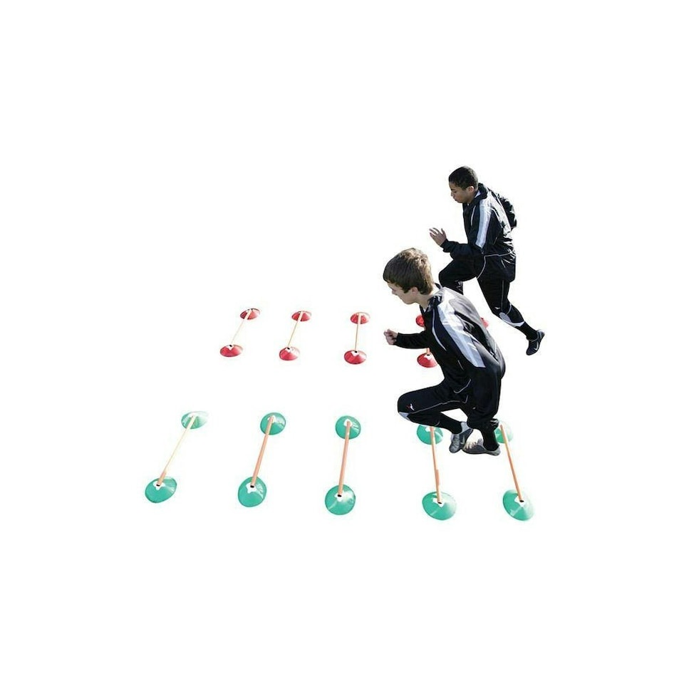 image 1 of Precision Speed Agility Cones Set - Blue/Red - One Size