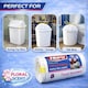 image 3 of Hero 60L Floral Scented Drawstring Bin Liners – Strong Tear Resistant White Refuse Sacks | Easy Dispense Roll of 8 for Home, Office & Commercial Use