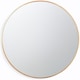 image 1 of Black or Gold Round Metal Frame Wall Mirror | Gold