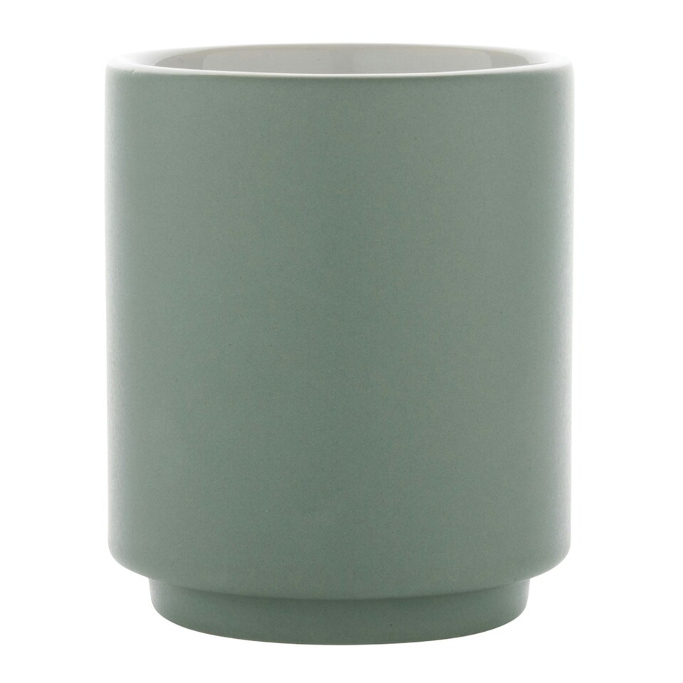 image 1 of XD Collection Stackable Ceramic 180ml Mug - Green/White - One Size