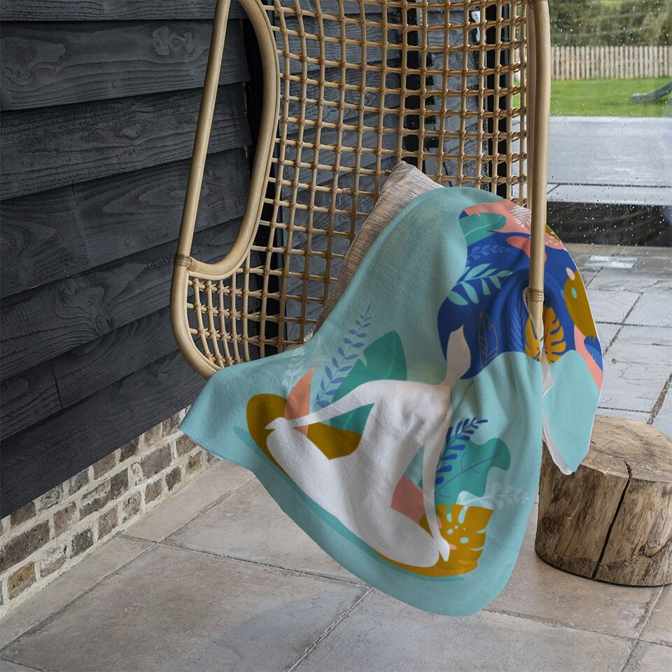 image 1 of mindfulness, meditation and yoga (Blanket)