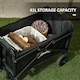 image 3 of Outsunny 41L Festival Trolley, 60kg Heavy Duty Folding Trolley Cart, Black