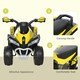 image 5 of HOMCOM No Power Quad Toddler Ride on Car Foot-to-Floor Sliding Yellow