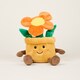 image 3 of Warmies Plush Orange Flower Pot Microwavable LARGE