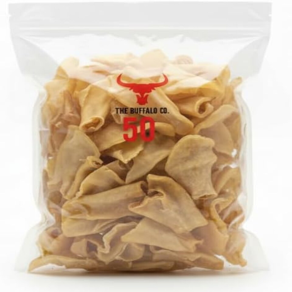 Buffalo Buffalo Ears Adult Treat Dog Food pet food packaging