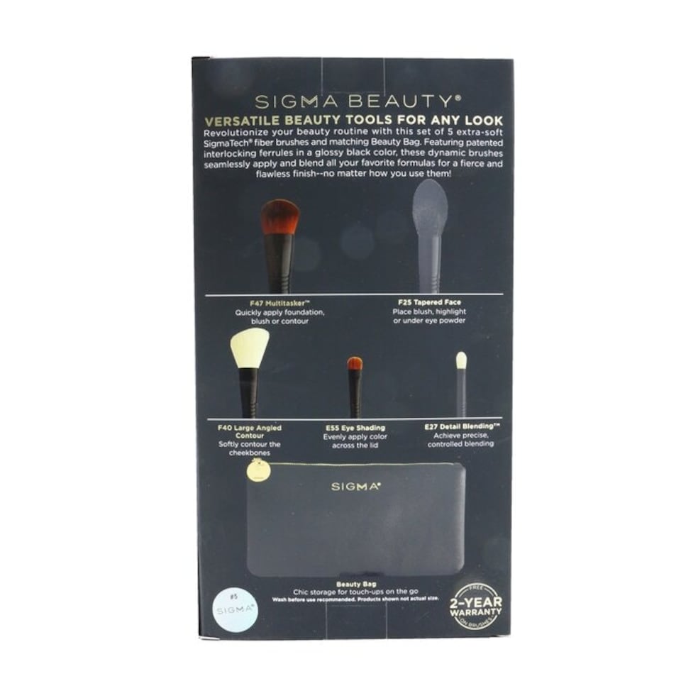 image 1 of Multitask Brush Set - 5pcs+1bag N/A