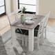 image 7 of HOMCOM Dining Table for 4-6 People, Wood Effect Tabletop