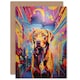 image 1 of Red Labrador Retriever Pet Portrait Blank Art Card