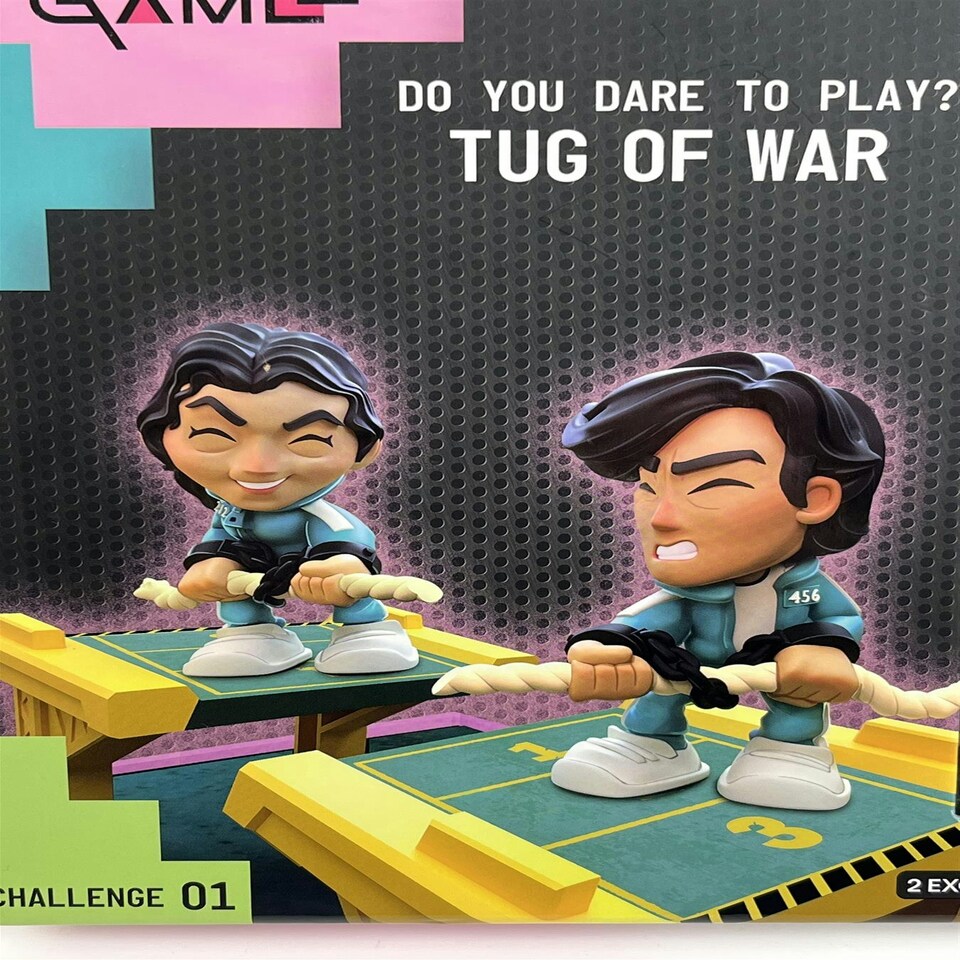image 1 of Squid Game Challenge Dice Game Do You Dare To Play Tug Of War Includes 2 Figures IMC 928312