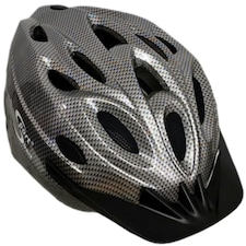 Sport Direct 18 Vent MTB Bike Adult Helmet 58-61cm Graphite Crash Guarantee* Silver | L