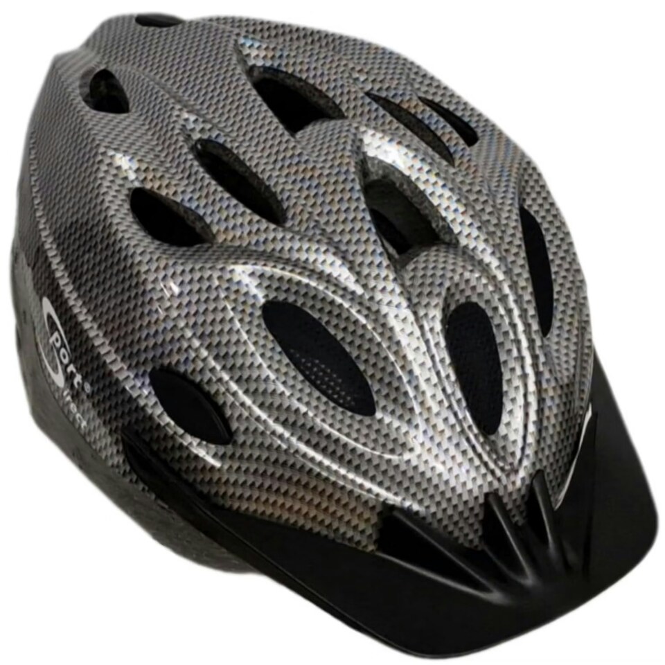 image 1 of Sport Direct 18 Vent MTB Bike Adult Helmet 58-61cm Graphite Crash Guarantee* Silver | L