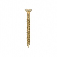 Timco - Velocity Premium Multi-Use Screws - PZ - Double Countersunk - Yellow  (Size 4.0 x 40 - 200 Pieces)