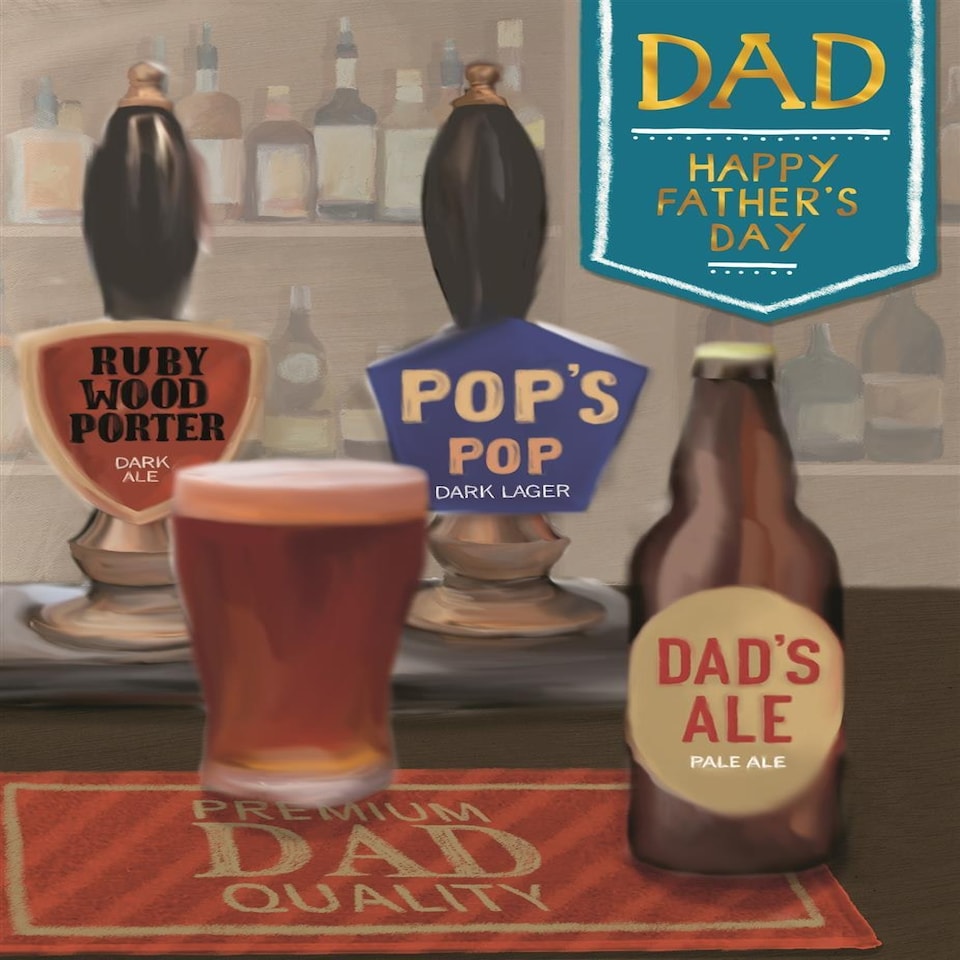 image 1 of Pop's Pop Beer Ale Dad Father's Day Card Hallmark