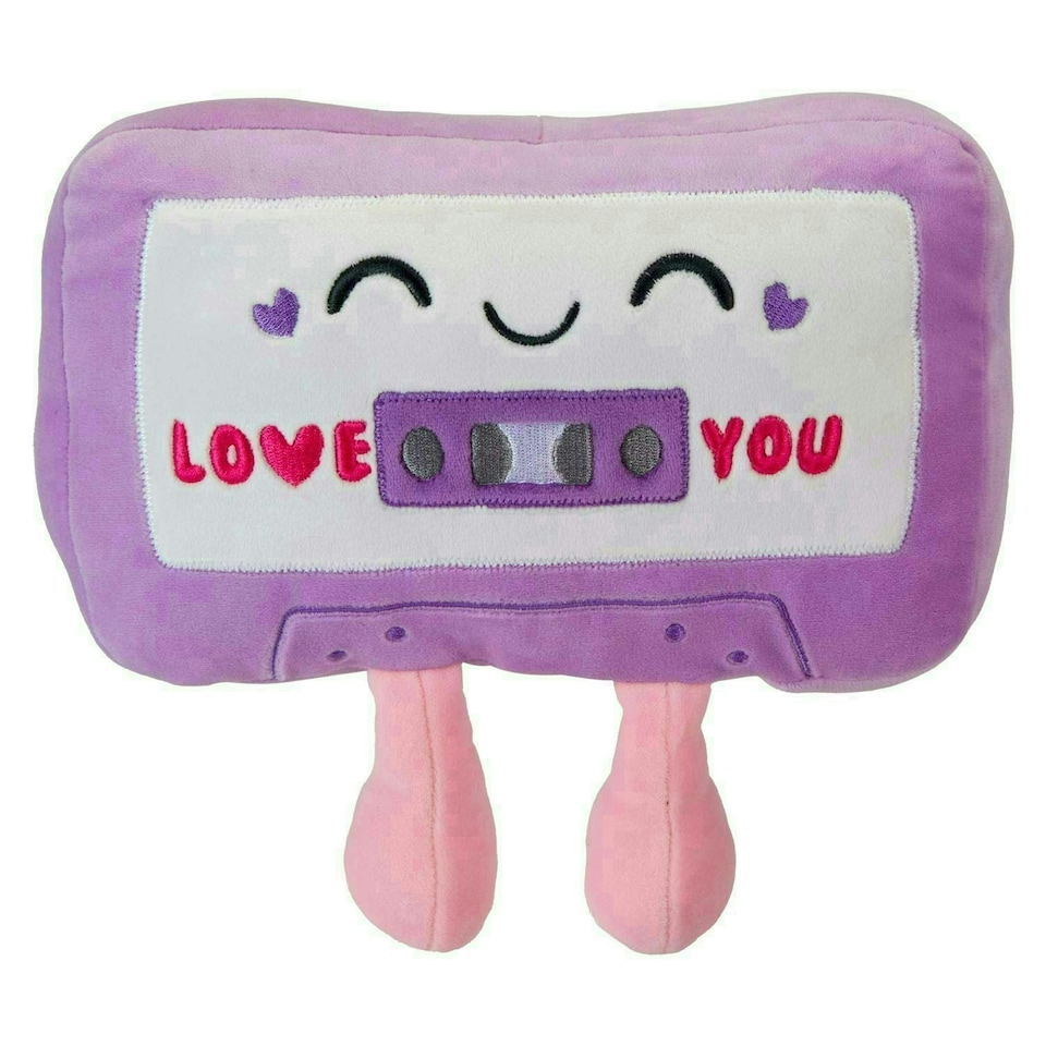image 1 of Cassete Soft Toy Cute Plushie Huggable Cuddly Stuffed Toy Gift 25cm Purple
