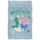 image 1 of Peppa Pig Big Brother Blanket - White - One Size White