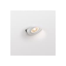 Neu 1 Light Round Recessed Spotlight Plaster, White