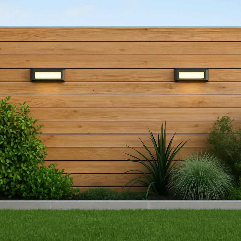 image 1 of CGC REBECCA Dark Grey Slim LED Outdoor Rectangle Brick Light Grey
