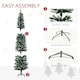 image 4 of HOMCOM 6FT Artificial Snow Dipped Christmas Tree Home Indoor Decoration Green