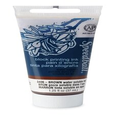 37cc (1.25oz.) Water-Soluble Block Ink Brown Brown