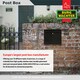 image 10 of Burg-Wachter Elegance Wall Mounted Galvanised Stell Lockable Weatherproof Ppost Box - 36x31x11cm Green | Chartwell Green