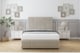 image 1 of Sloomy Lisbon Cream Plush Divan Bed With Mattress 2 Drawers Right Side With 26" Strutted Headboard & 12" Matching Footboard 3' Single | Cream | Cream | Single | 1