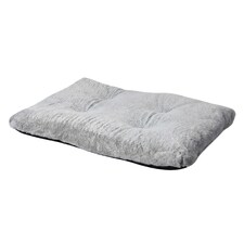 Skylos Soft Plush Pet Bed Washable Cushion Mat for Dog Cat Crate Puppy | Grey | 75 x 50cm | One Size