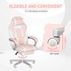 image 5 of HOMCOM PU Leather Gaming Chair with Footrest 150 Degree Reclining Back