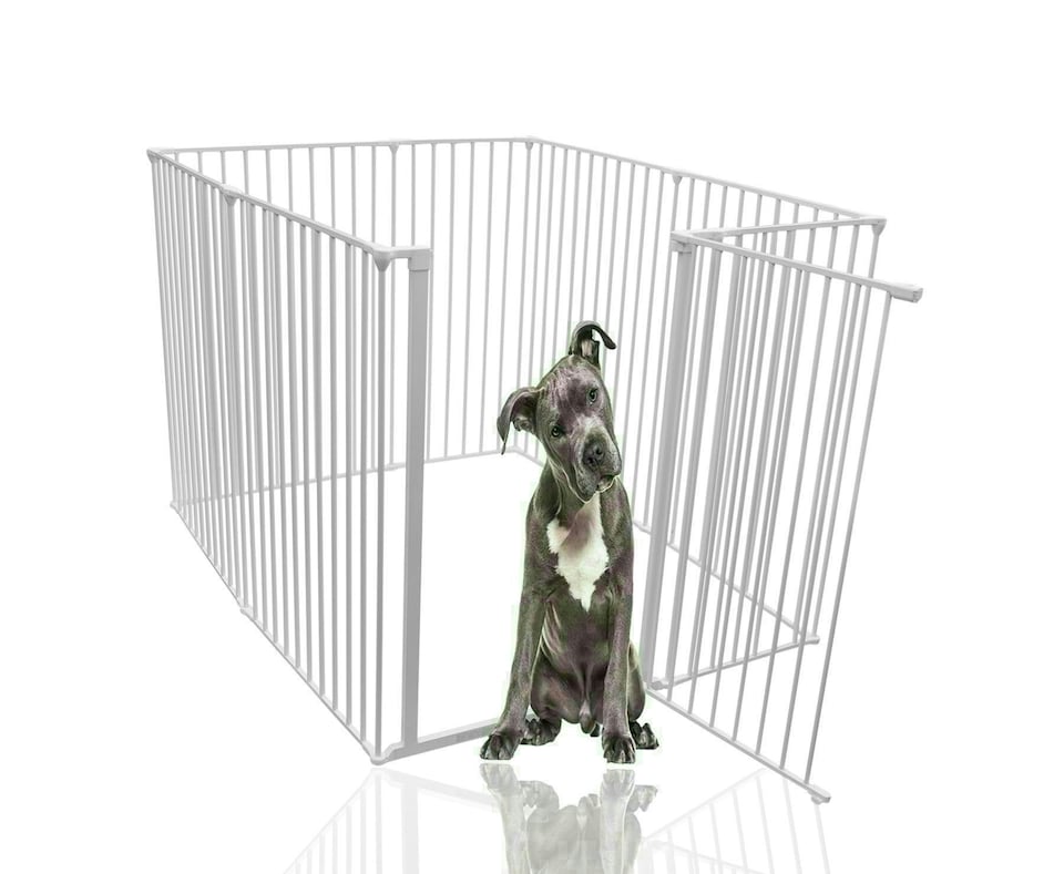 image 1 of Bettacare Extra Tall Pet Pen, 118cm x 144cm, White, 105cm High, Dog Pen for Pets, Dogs and Puppies, Easy Installation | White | Not provided | 1