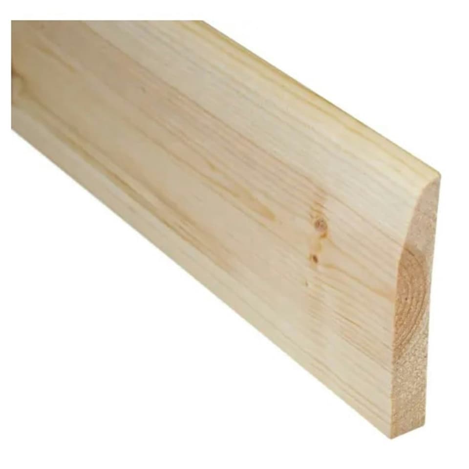 PACK OF 15 (Total 15 Units) - 14.5mm Redwood Chamfered & Rounded Architrave 19mm x 100mm (act size 14.5mm x 96mm)x 3000mm