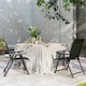 image 6 of Outsunny Folding Garden Dining Chairs Set of 2/4 with Mesh Seat Black | 2 pcs