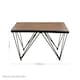 image 5 of Interiors by Premier Square Coffee Table, Wood and Metal Coffee Table, Industrial Coffee Table, Modern Black Iron Coffee Table Brown