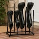 image 8 of House of Home 4 Pair Dryer Metal Welly Walking Boot Stand Shoe Rack Garden Shed Home Storage | Black