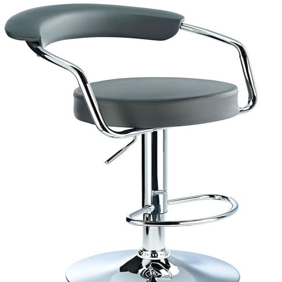 Lazio Adjustable Bar Stool Grey Grey