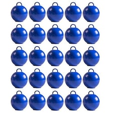 Blue Round Bubble Balloon Weights - Pack of 25