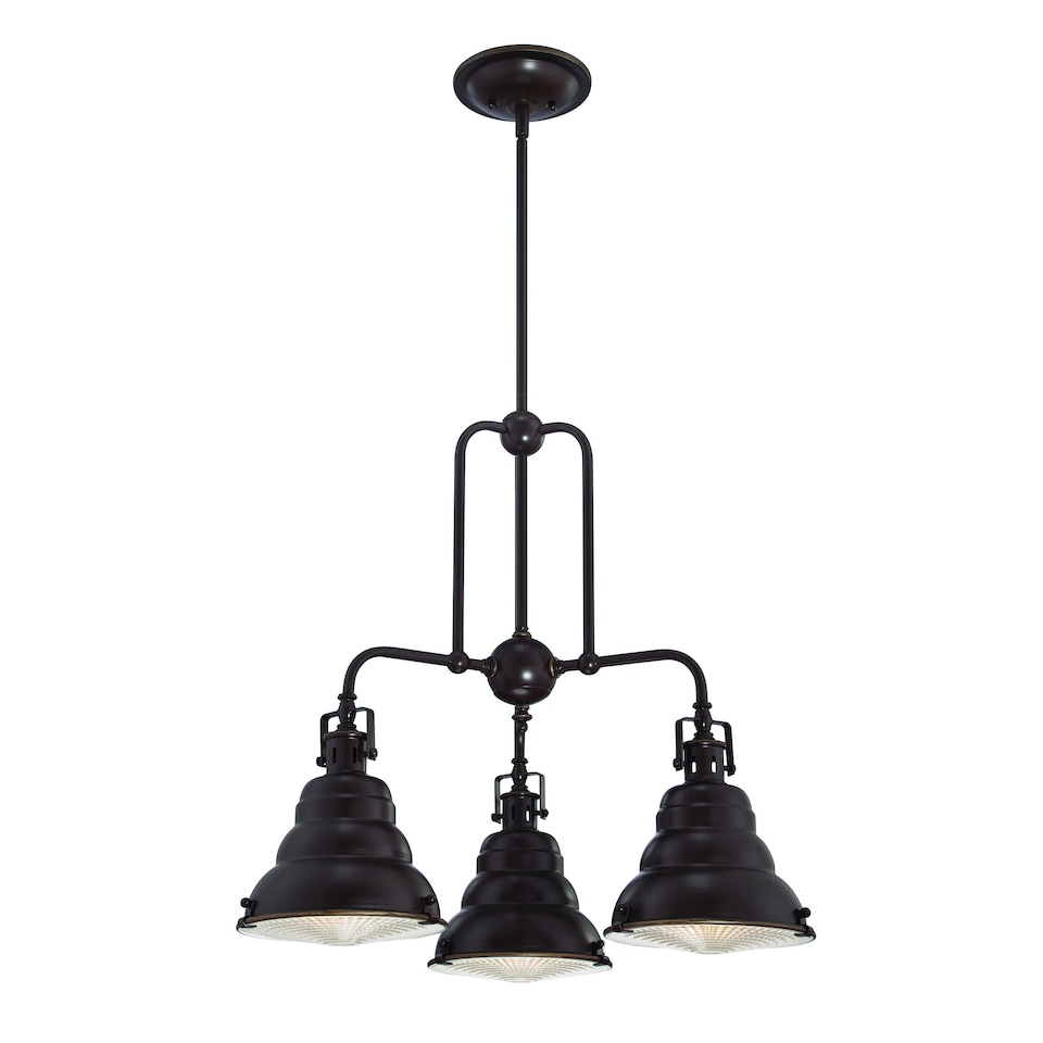 image 1 of Eastvale 3 Light Pendant Bar Chandelier Light Palladian Bronze, E27