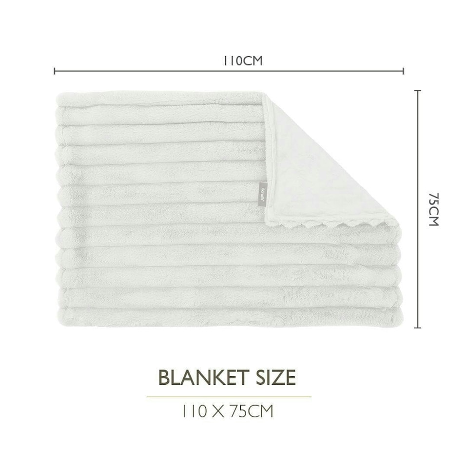 image 1 of Scruffs Aspen Blanket Faux Fur Cream 110x75cm | Cream | One Size | 1