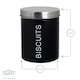 image 3 of Harbour Housewares 4 Piece Black Round Metal Kitchen Canisters Set Utility Storage Utility Containers Storage Box Storage Container