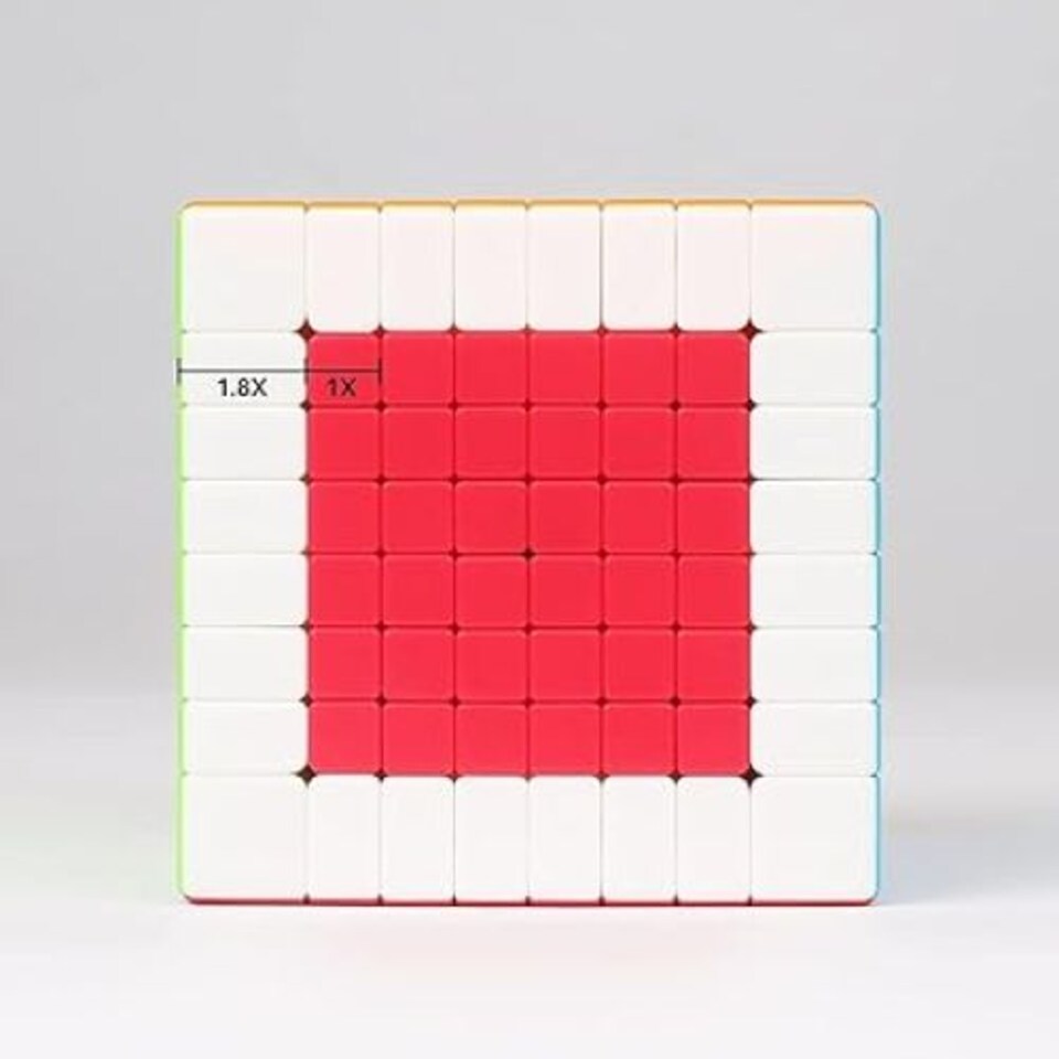 image 1 of 8x8x8 Speed Cube Puzzle Toy for Stress Relief Brain Skill - Daffodil DDL SC888