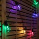 image 3 of Set of 20 Indoor Outdoor Connectable Festoon Lights with Multi-Coloured LEDs