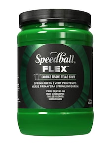 Speedball Flex Screen Printing Fabric Ink, Spring Green, 32oz