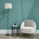 image 1 of ValueLights Black Metal Wavy Stem Floor Lamp with a Cream Boucle Shade